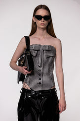 Black Low Rise Flared PU Leather Trousers