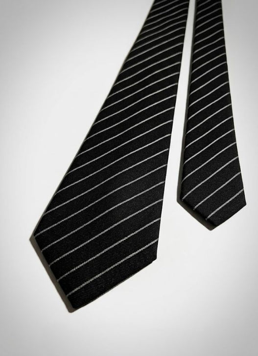 Tailored Wool & Cashmere Pinstripe Tie