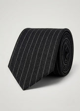Tailored Wool & Cashmere Pinstripe Tie