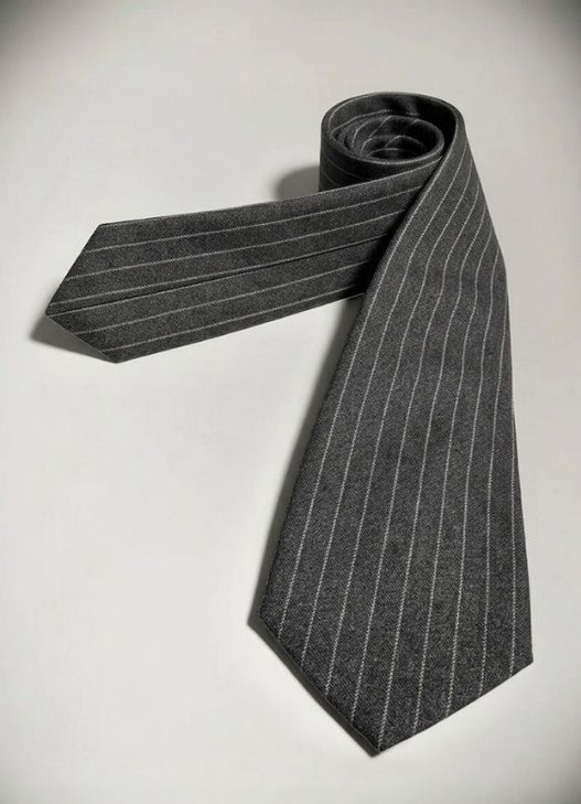 Tailored Pinstripe Wool & Cashmere Tie