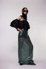 Helen Anthony Monogram Sheer Dress