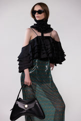 Helen Anthony Monogram Sheer Dress