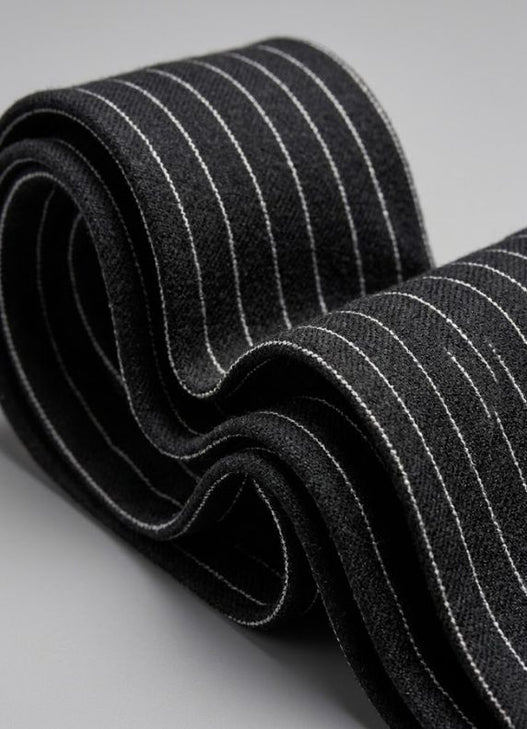 Tailored Wool & Cashmere Pinstripe Tie