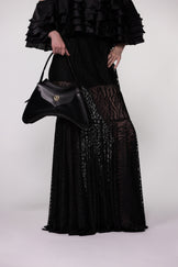 Black Sheer Lace Dress