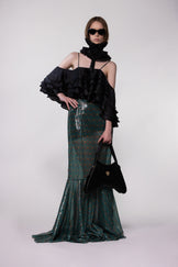 Helen Anthony Monogram Sheer Frill Dress