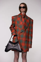 Heritage Check Double-Breasted Wool Blazer