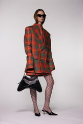 Heritage Check Double-Breasted Wool Blazer