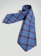 Tailored Cashmere Check Tie
