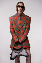 Heritage Check Double-Breasted Wool Blazer
