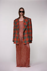 Heritage Check Double-Breasted Wool Blazer