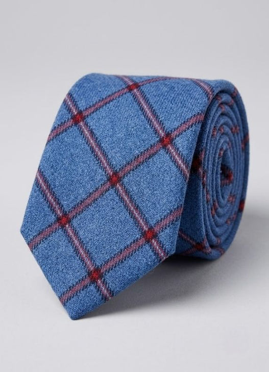 Tailored Cashmere Check Tie