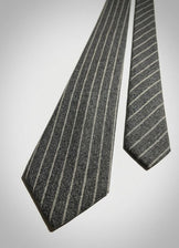 Tailored Pinstripe Wool & Cashmere Tie