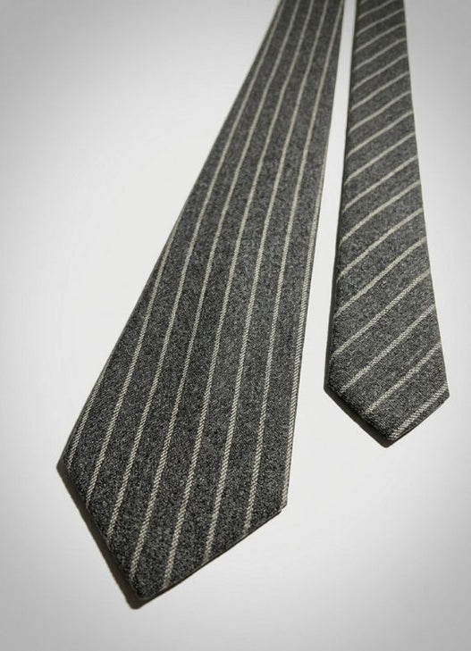 Tailored Pinstripe Wool & Cashmere Tie