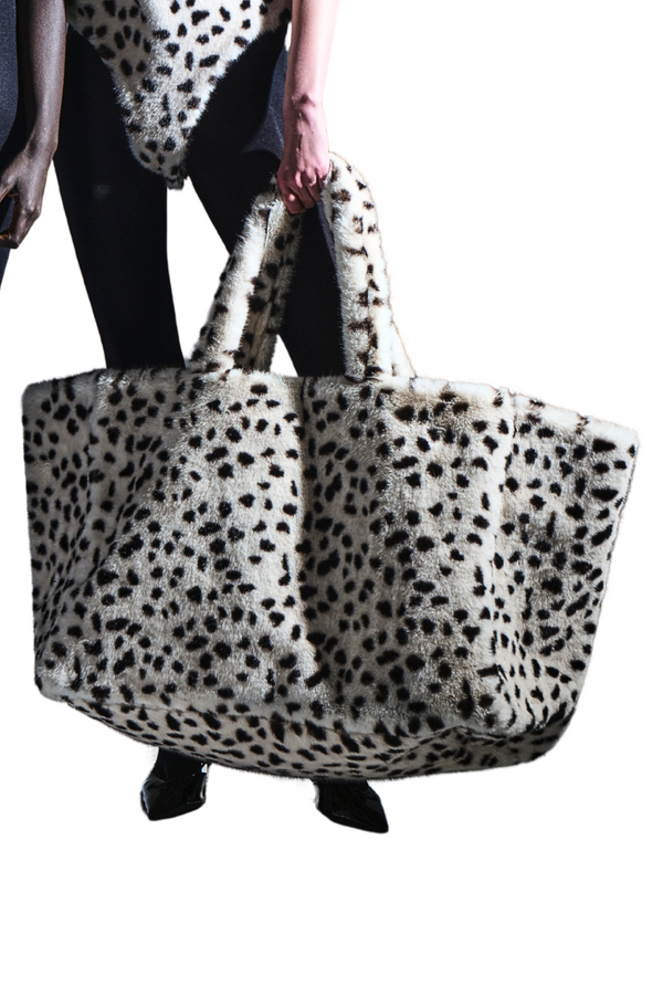 Animal Print Faux Fur Bag