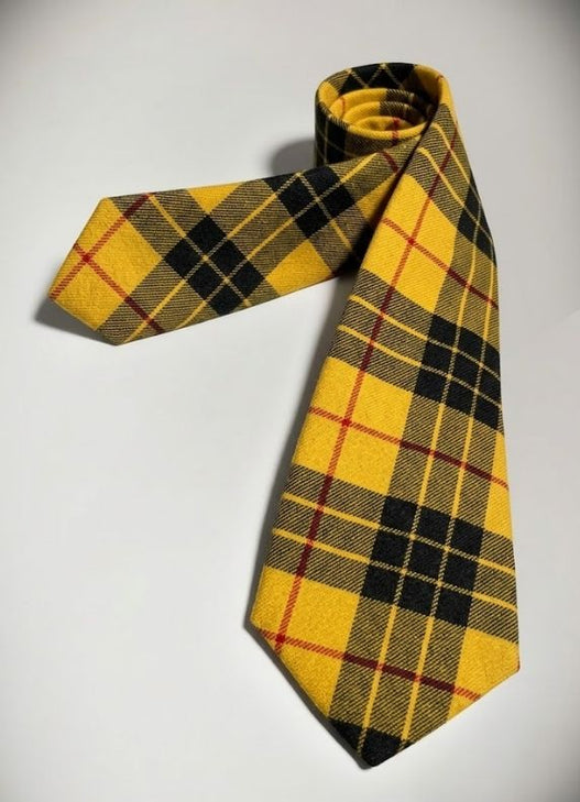 Tailored Wool Check Tie