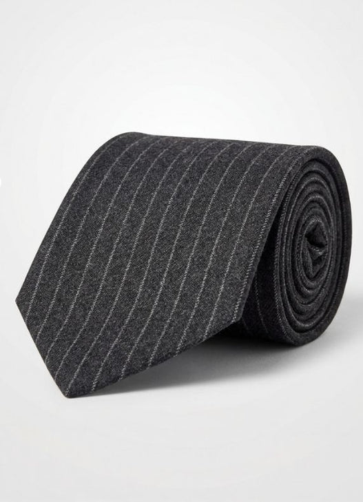 Tailored Pinstripe Wool & Cashmere Tie