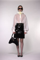 White Sheer Silk Organza Shirt