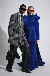 Hand-Embroidered Double Breasted Wool Blazer