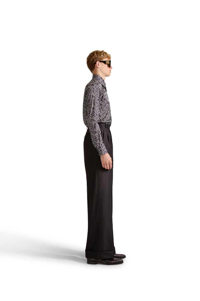 Tailored Fit Monogram Shirt