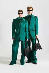 Tailored Single Breasted Satin Suit