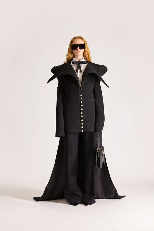 Tailored Wool Tail Jacket & Trousers