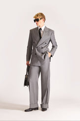 Tailored Doubled Breasted Wool Suit