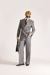 Tailored Doubled Breasted Wool Suit