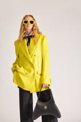 Hand-Embroidered Double Breasted Wool Blazer