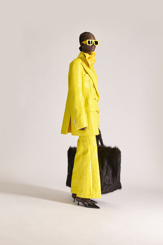 Hand-Embroidered Tailored Wool Suit