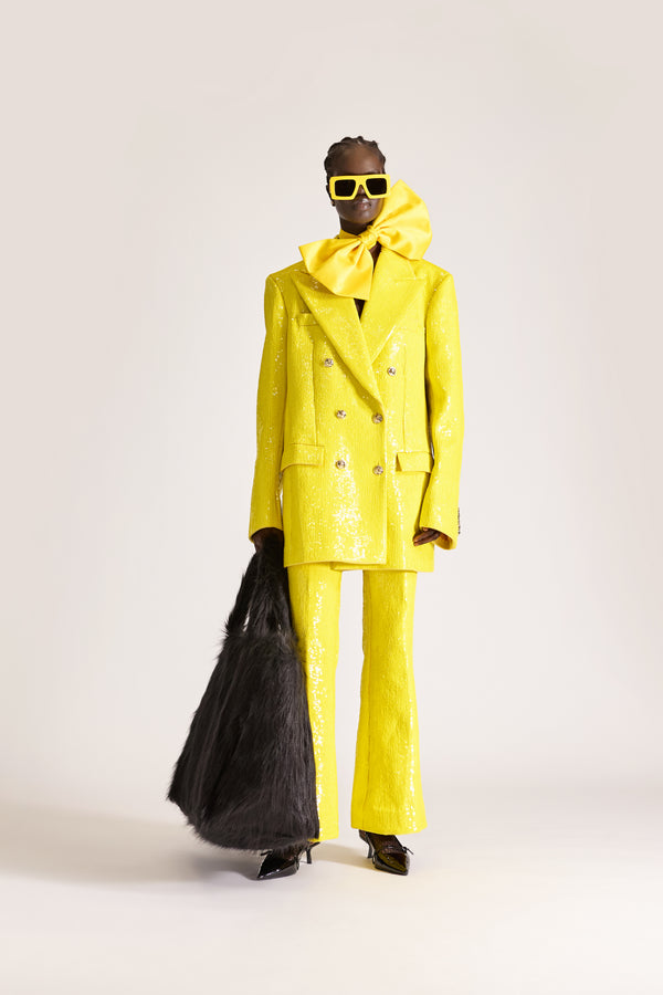 Hand-Embroidered Tailored Wool Suit