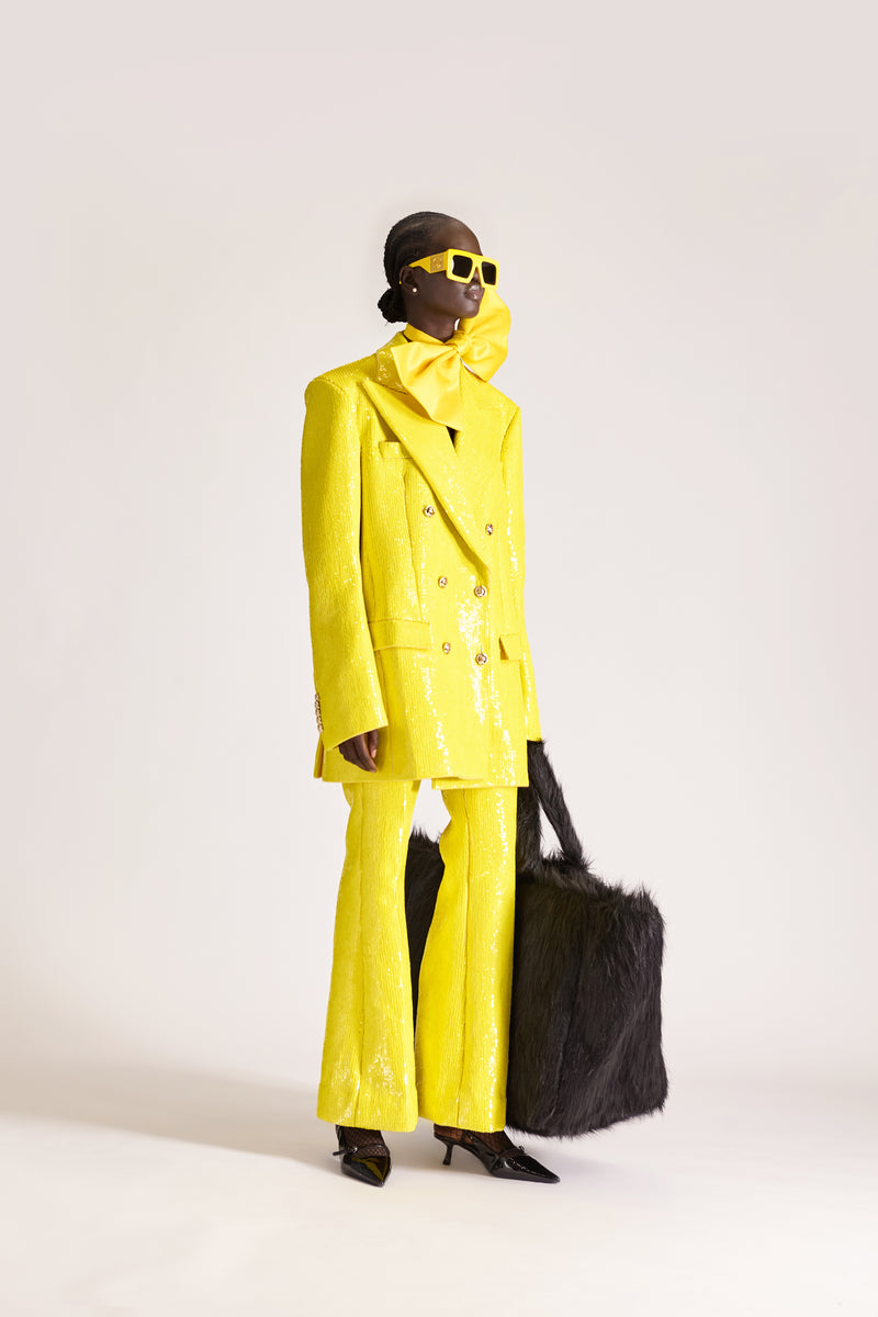 Hand-Embroidered Tailored Wool Suit