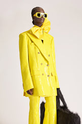 Hand-Embroidered Tailored Wool Suit