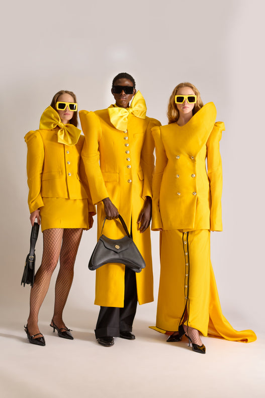 Tailored Single Breasted Wool Jacket & Skirt Set