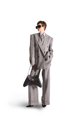 Peak Lapel Double Breasted Wool Blazer