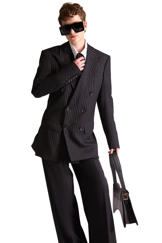 Tailored Wool Pinstripe Trouser