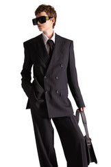 Tailored Wool Pinstripe Trouser