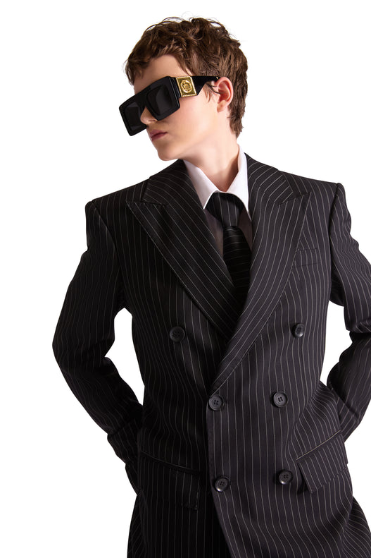 Tailored Wool Pinstripe Trouser
