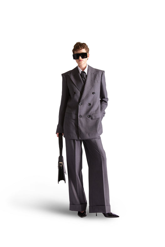 Tailored Wool Pinstripe Tie