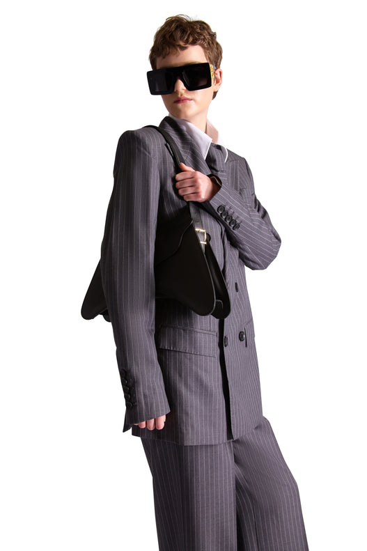 Tailored Wool Pinstripe Trousers