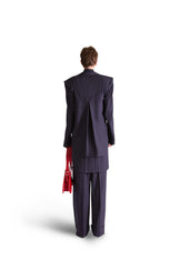 Tailored Pinstripe Wool Tie