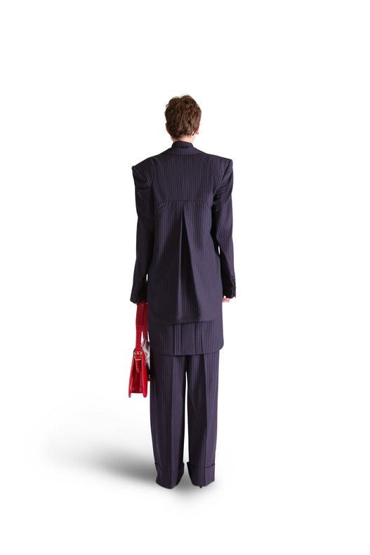 Tailored Pinstripe Wool Tie