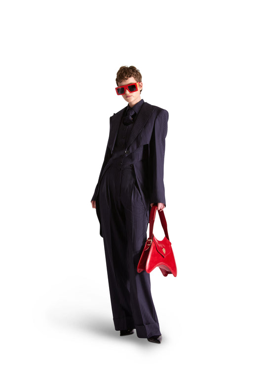 Tailored Pinstripe Wool Tie