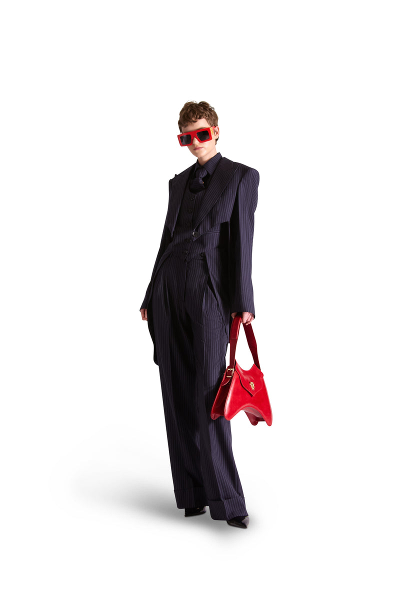 Tailored Pinstripe Wool Tie