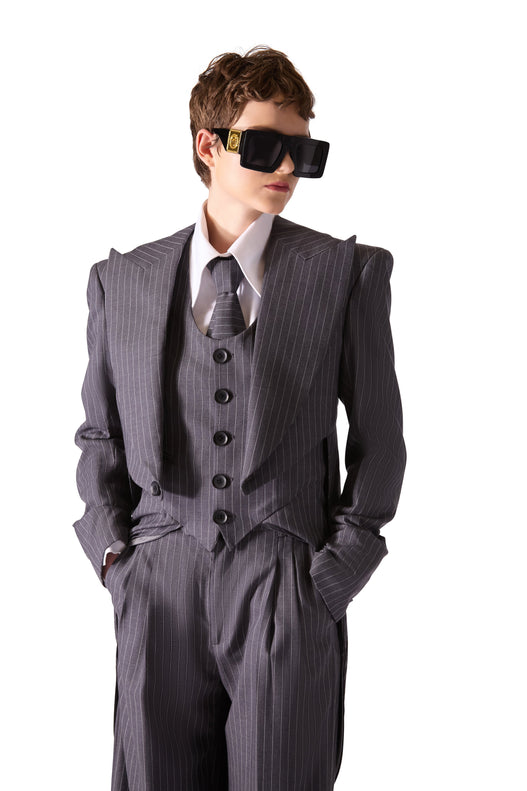Pinstripe Wool Tie