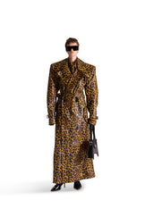 Tailored Animal Print Leather Shirt