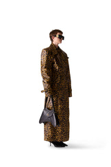 Tailored Animal Print Leather Shirt