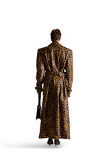 Tailored Animal Print Leather Shirt
