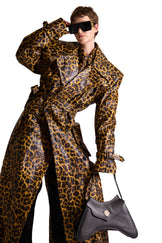 Tailored Animal Print Leather Shirt