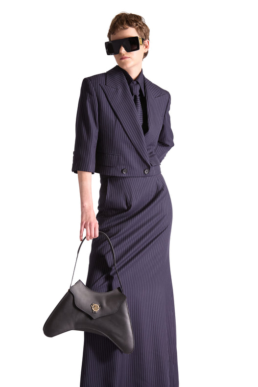 Tailored Cropped Wool Shirt