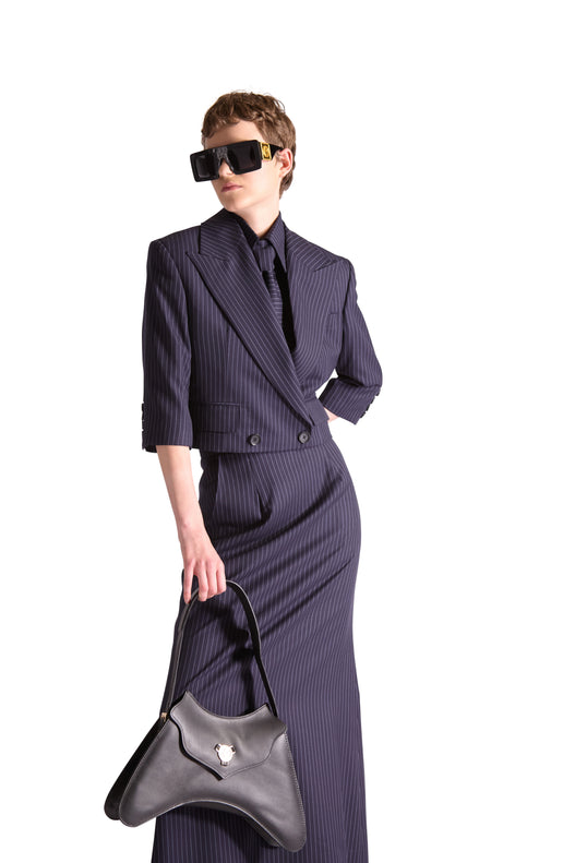Tailored Cropped Wool Shirt
